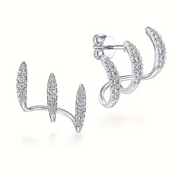 Jewelry - Three Layer Crystal Earrings
